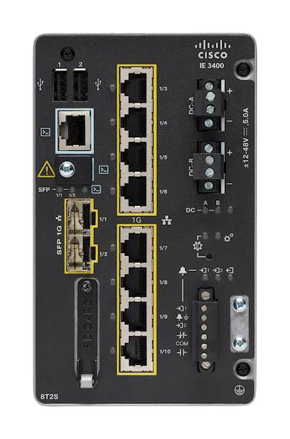 IE-3400-8T2S-E - Cisco Catalyst IE3400 10 Port Rugged Switch NE